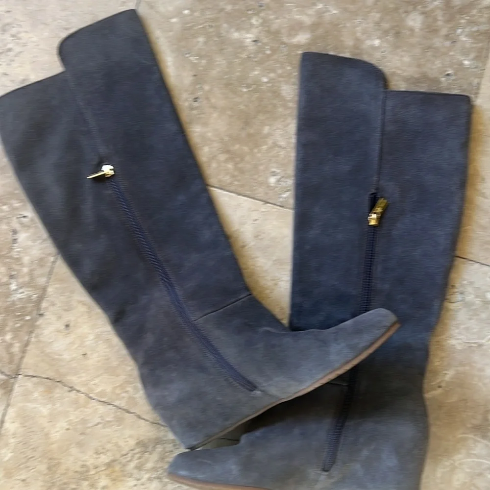 Isola gray suede knee high boots brand new. Never worn NWOT. Gray size 9